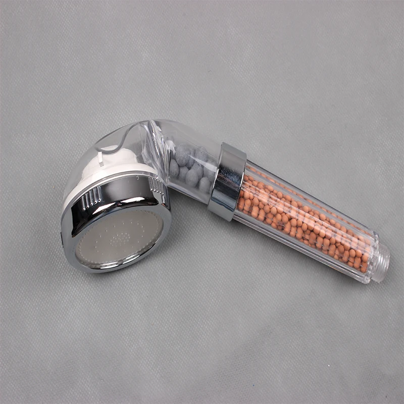 Mineral Stone Filter Spa Massage High Pressure Power shower Spray Nozzle led showerhead
