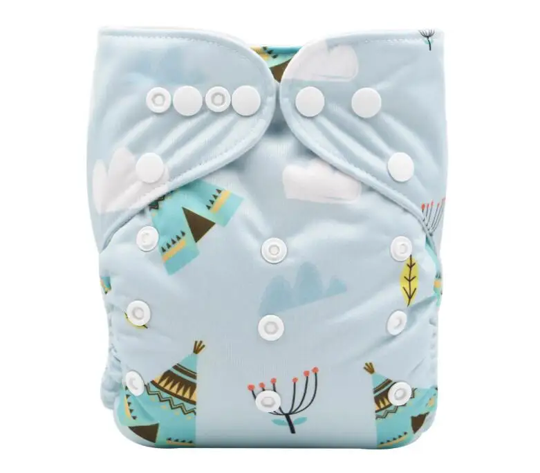 
Soft breathable Bamboo Coal PUL coating Leakproof cloth baby diaper 
