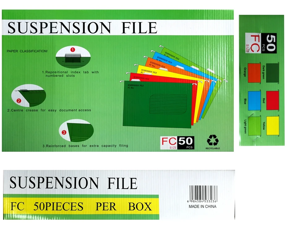 
Wholesale A4 or Letter size Hanging File Folders 