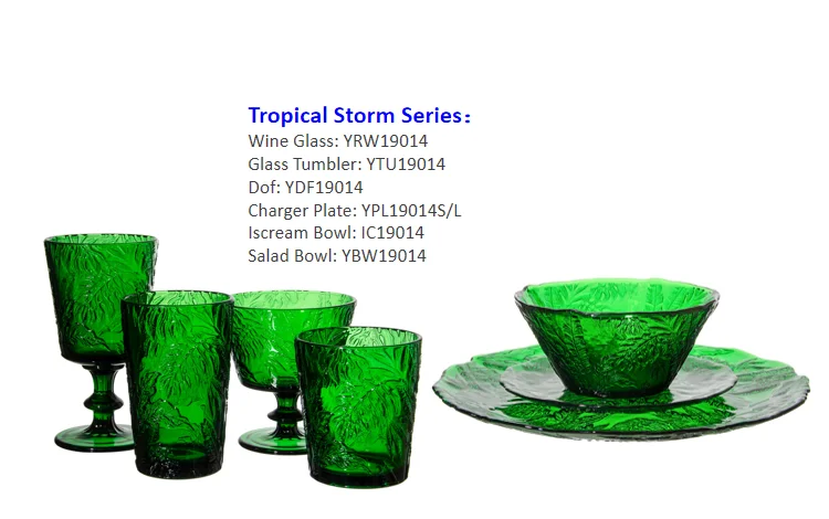 Samyo new design patent manufacturing colored pressed ice cream glass