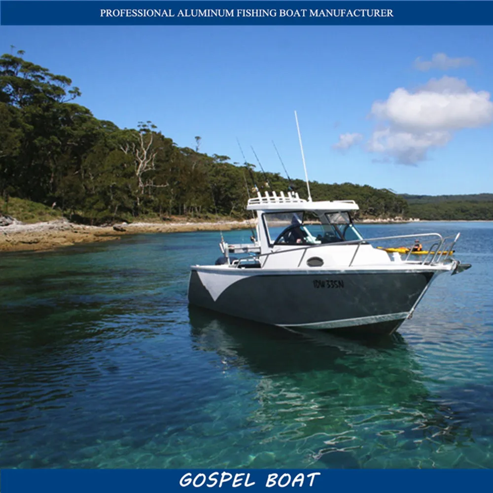 Japanese Aluminum Center Cabin Fishing Boats Ships Yacht with Walk Around for Fishman