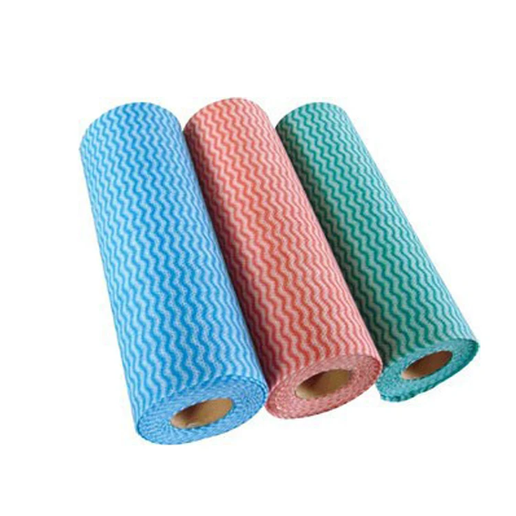 High quality spunlace viscose polyester handy wipes for household cleaning