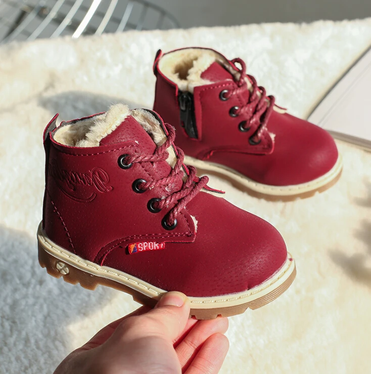 WholesaleNew Style Baby Boy Low-cut Thermal Rubber Martin Boots