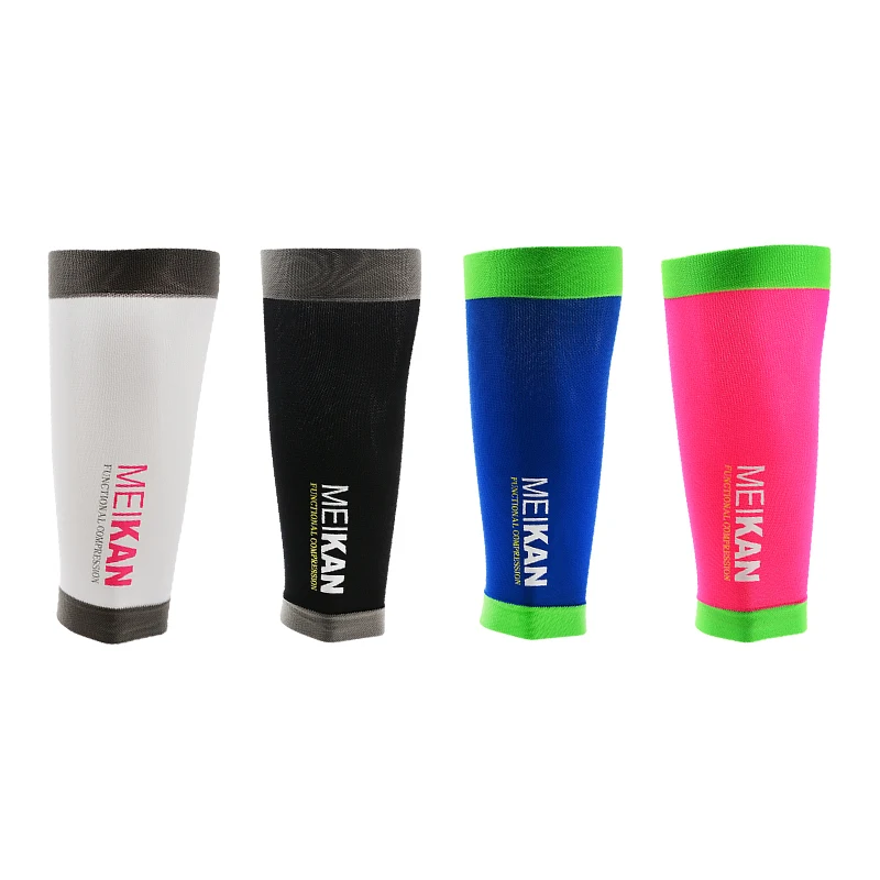 
MEIKAN In Stock Hot Sale Colorful Stretch Fitness Exercise Sports running Calf Compression Sleeve for Running enthusiasts 