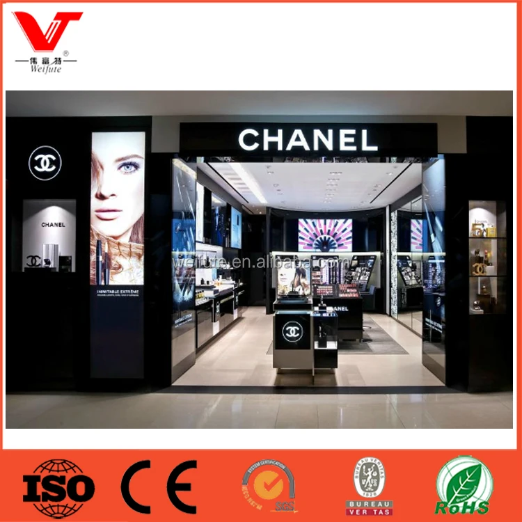 
Modern Style Wooden Cosmetic Shop Interior Design Furniture For Make-up Store 