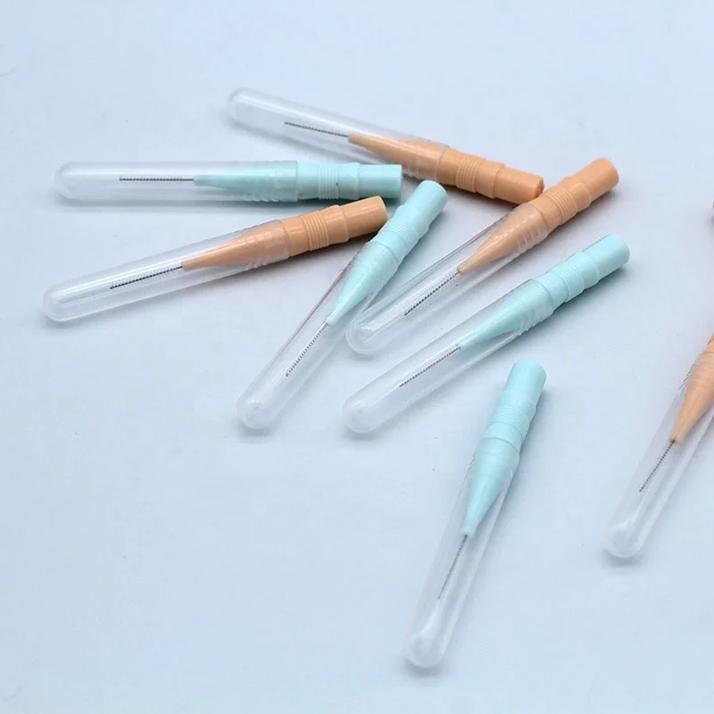 Зубная щетка IDB01-2Dental care, межзубная щетка, Ортодонтическая проволочная щетка, зубная щетка для ухода за полостью рта, 0,6 мм/0,7 мм/0,8 мм/1,0 мм