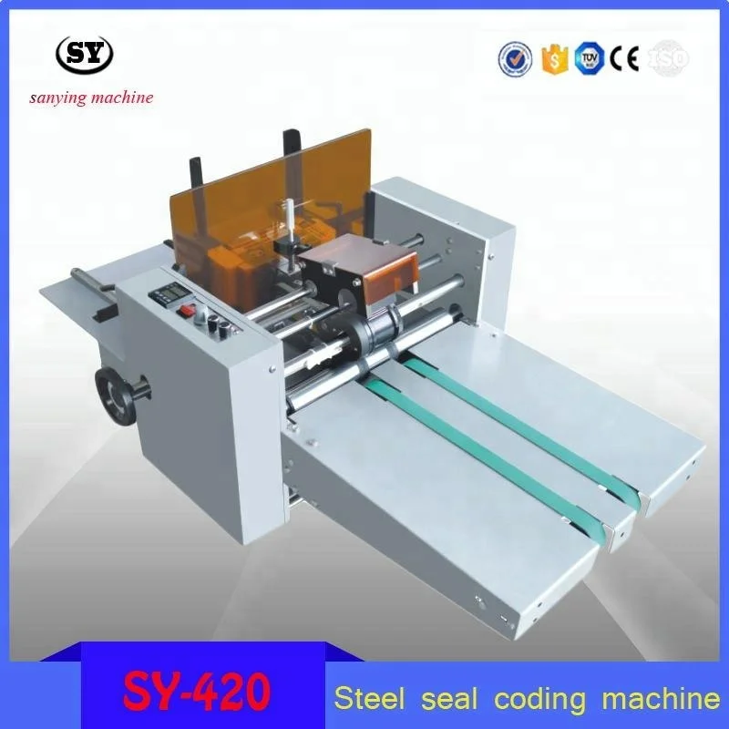 SY-420 automatic Embossed Stamp Pill BoxDate Coding Machine