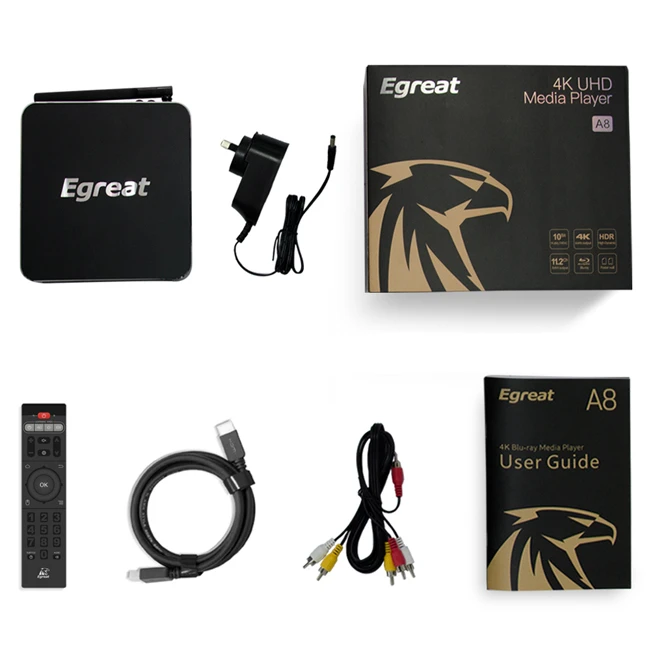 2018 Hard Drive FULL HD Media Player 2TB - 8TB Egreat A8