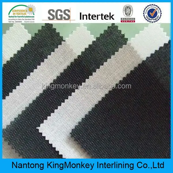 High quality top fused shirt collar interlining