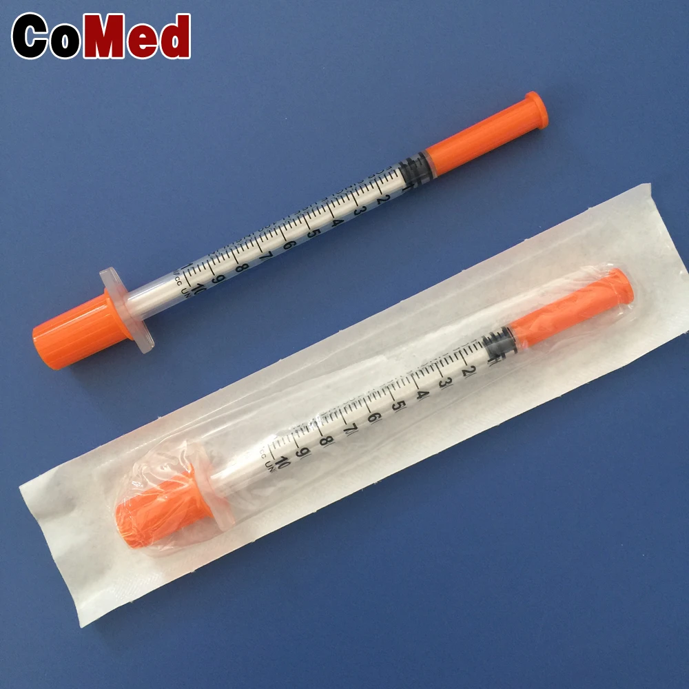 Wholesale sterile colored syringe with needle for single use