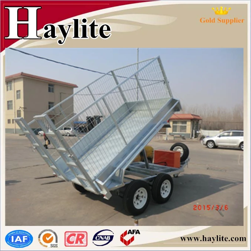 4 wheel hydraulic cylinder dump trailer