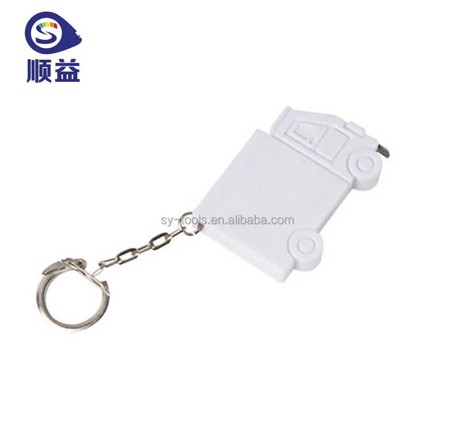 
Novelty promotional mini tape measure with keychain 