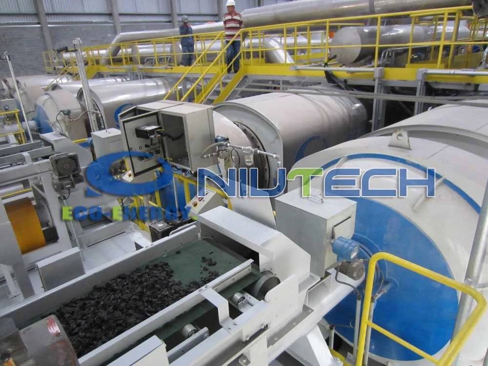 Niutech Fully Automatic Scrap Rubber Continuous Pyrolysis Equipment