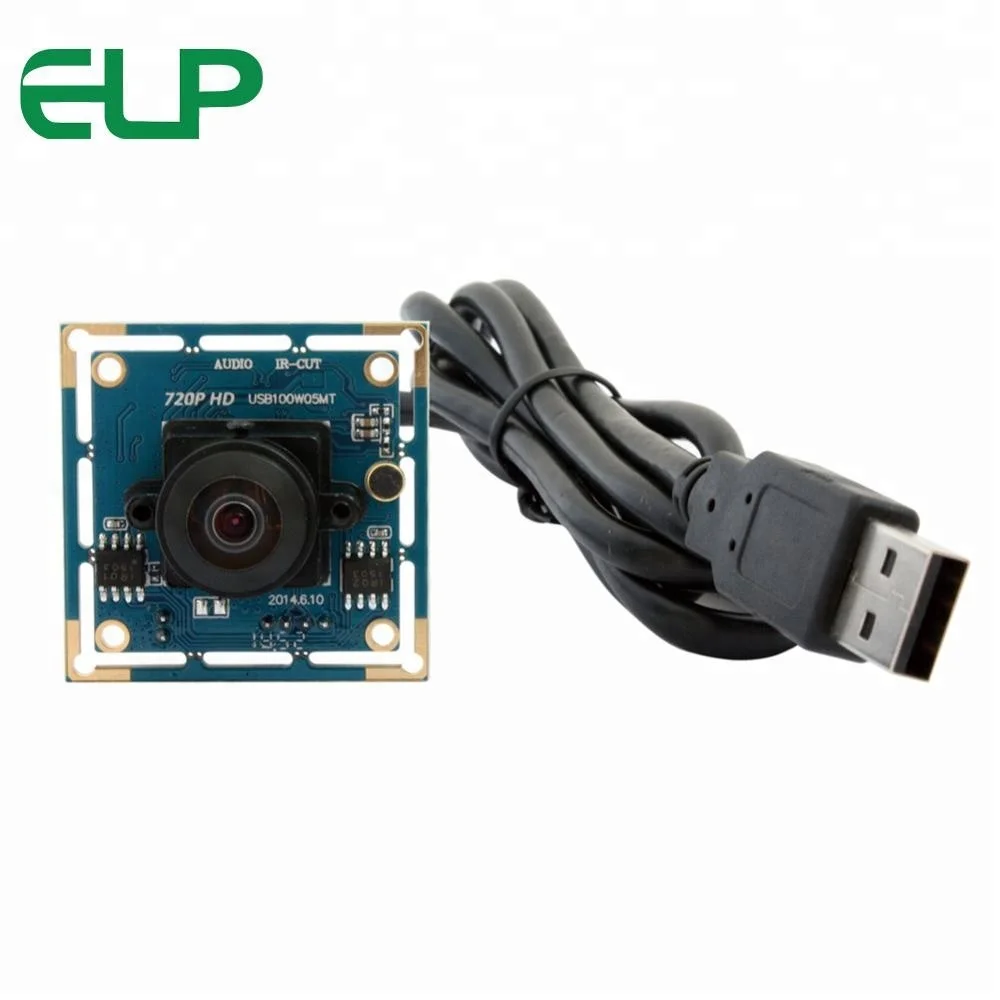 ELP 720P HD Mini usb camera module wide angle M12 fisheye lens CCTV CMOS Camera module for industrial machine vision