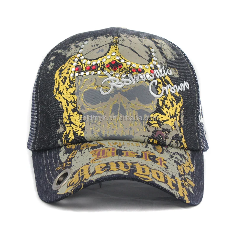 wholesale fashion rhinestone baseball hat and cap