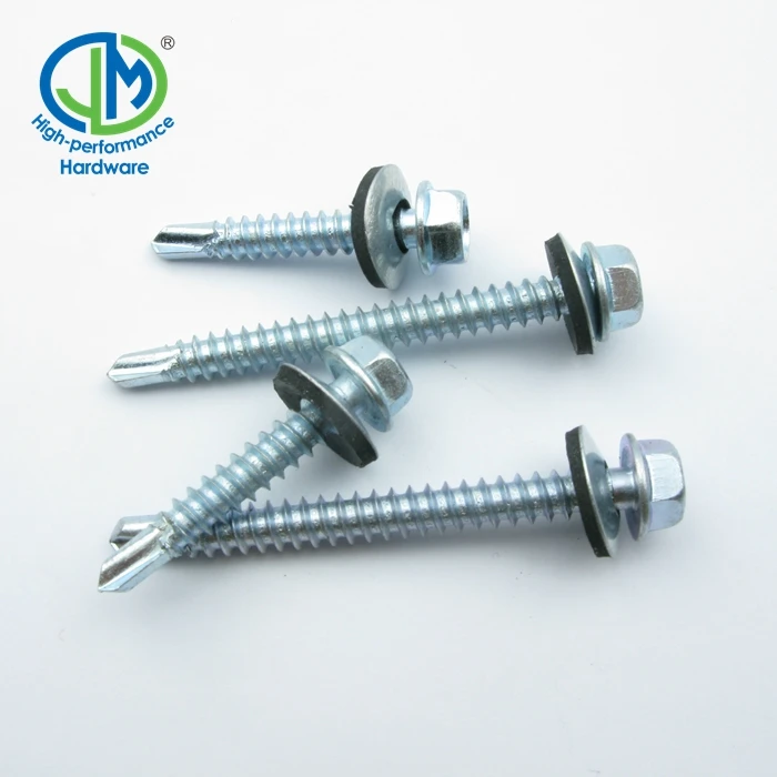 Roofing Screws Hex Sems Screws Oem With Epdm Washer