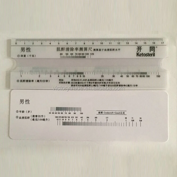 V-T031 пластиковые зазор креатинина прямые правитель весов