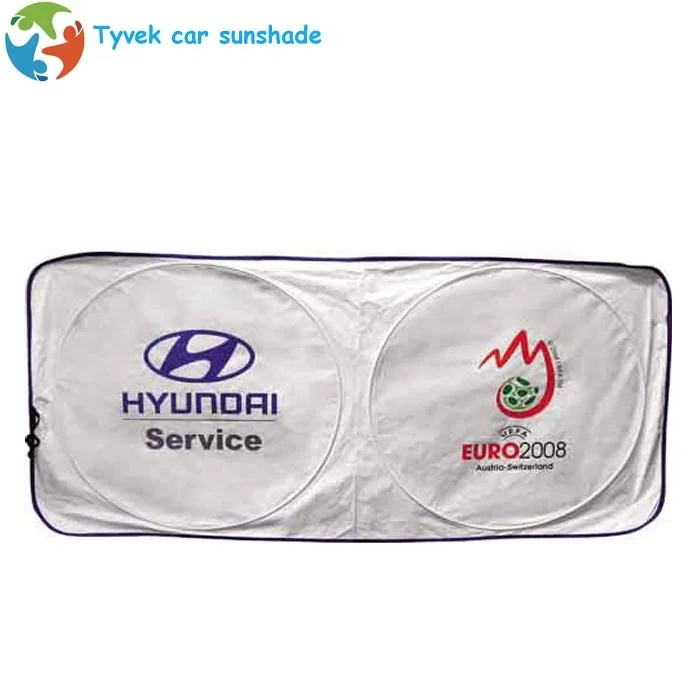 Auto curtain white tyvek car window sunshade front window sun shade for car