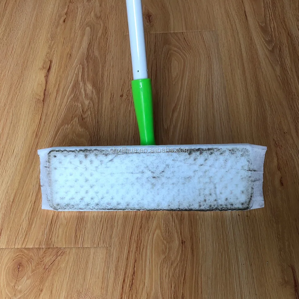 Non-woven lazy mop floor cleaning mop with disposable mop wipes