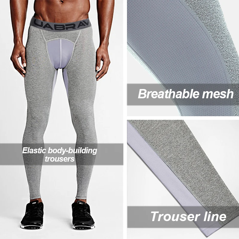 Custom Latest Leggings For Men Leggings Fitness Running Gym Tights Pants Wholesale Sportswear Leggings Sports Wear Factory