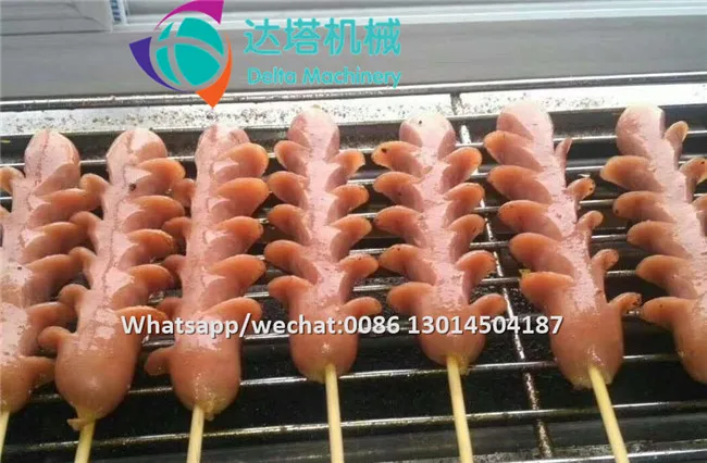 Professional Flower shape sausage cutting machine sausage roll cutter machine