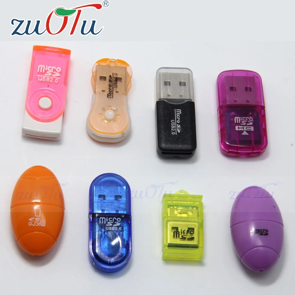 
Colorful design wholesale USB SD card reader for mobile phone and camera 