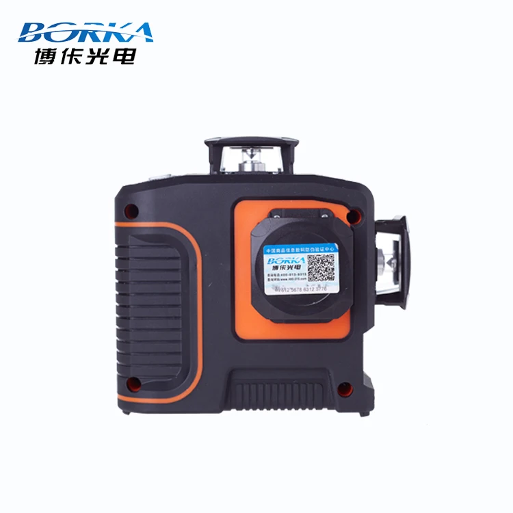 
Borka 360 degree cross line multi line laser nivel green beam self leveling 12 lines laser level 3D 