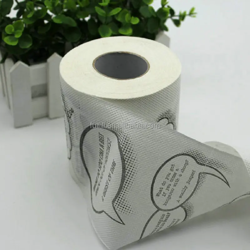 decoration printed paper roll tissue with logo