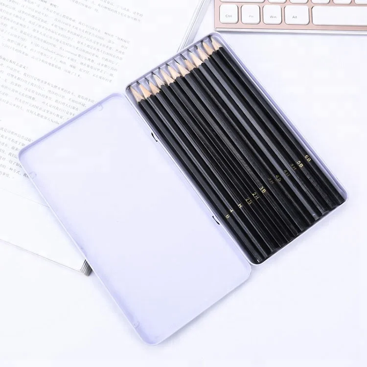 Качественная жестяная коробка 24 шт. художественный Рисунок набор карандашей для рисования