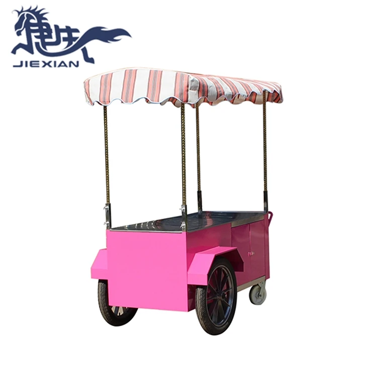JX-IC160 Bicycle ice cream cart for sale / street vending ice cream cart price food cart