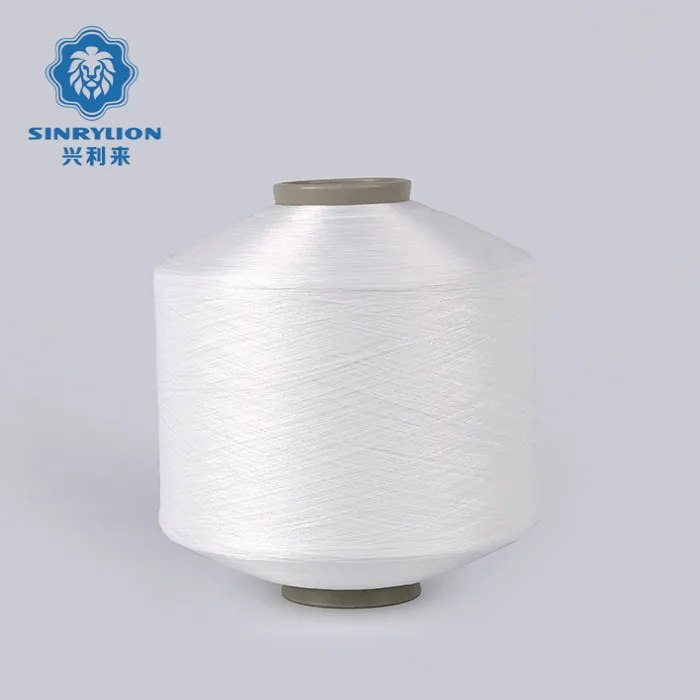 RW WHITE SEMI DULL FDY WARP 300D/100TPMZ POLYESTER FILAMENT YARN FOR WOVEN LABEL
