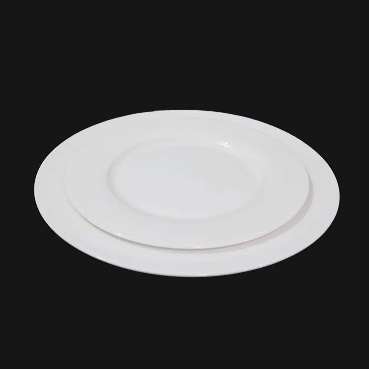 wholesales fine bone china 14 inch round printing plate