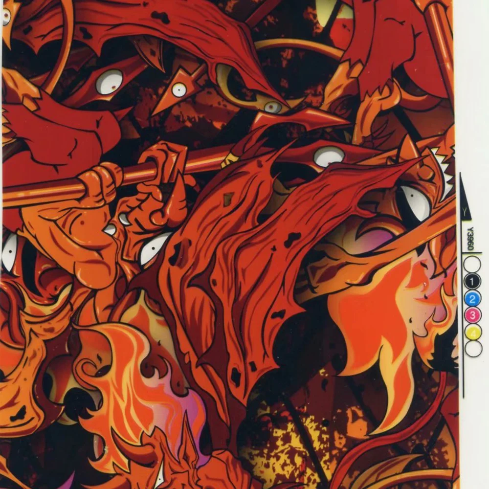 Koue Skull Pattern Hydrographics Film Water Transfer Printing Film MA1331Y AQUAPRINT PVA Hydro Film