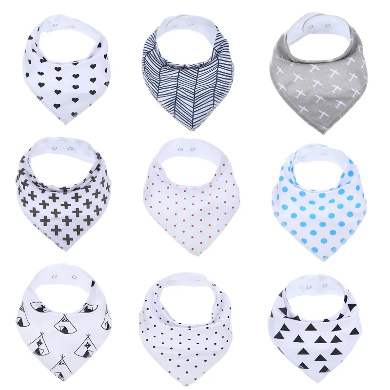 
Private Label Baby Bib Bandana Teething Organic Cotton Baby Bibs for Baby 