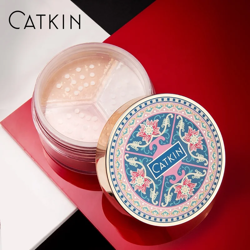 Wholesale CATKIN 5.2g*3 Top Ten Brands of Makeup Make up that Pigmented Face Loose Powder
