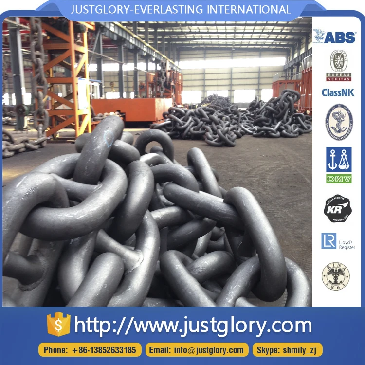 
ISO1704 Grade U2 U3 Stud Link Marine Ship Anchor Chain for Marine Ship 