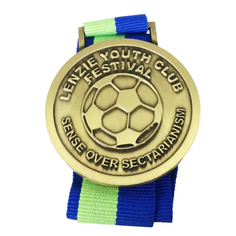 Индивидуальная медаль для триатлона/баскетбола, спортивная медаль с гравировкой/тиснением, металлическая медаль с античным покрытием