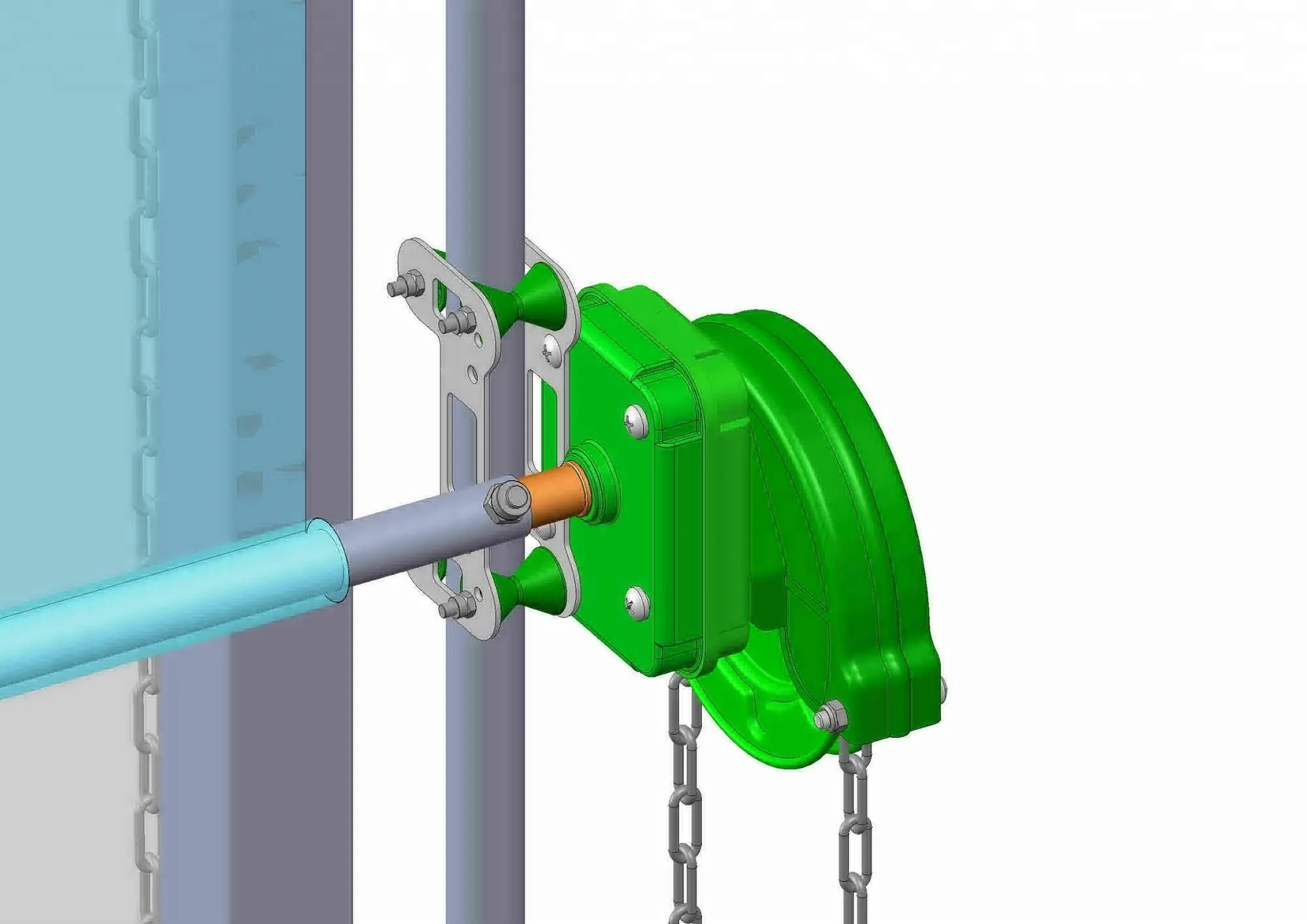 High Side Manual Roll Up Winder SLC-S802