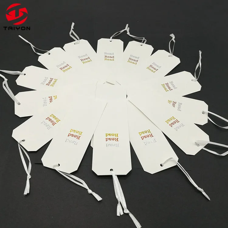 
Unique Design gold foil fancy book bookmark with ribbon 