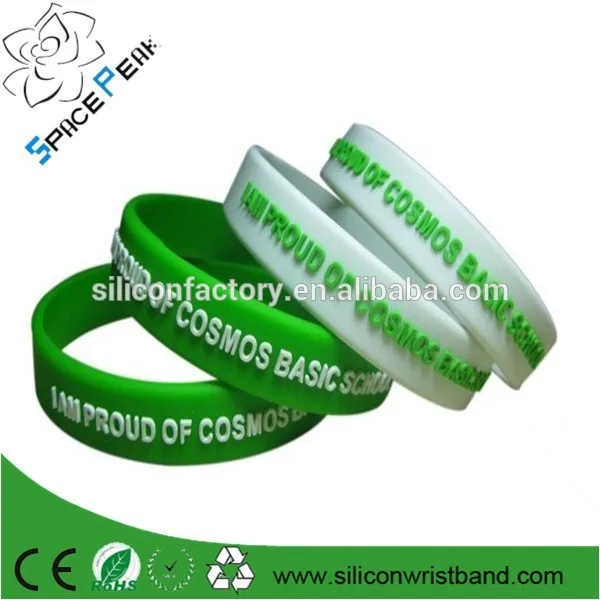 100% FDA браслет en силиконовые браслеты / силиконовые изделия литье производства китай