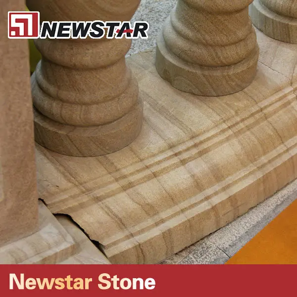 Newstar Sandstone Yellow Marble Columns