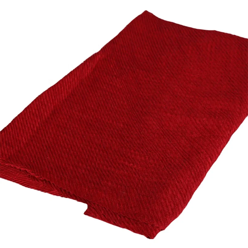 Оптовая продажа, высококачественный Женский мусульманский хлопковый хиджаб без рисунка, плиссированный шарф, шарфы, шали