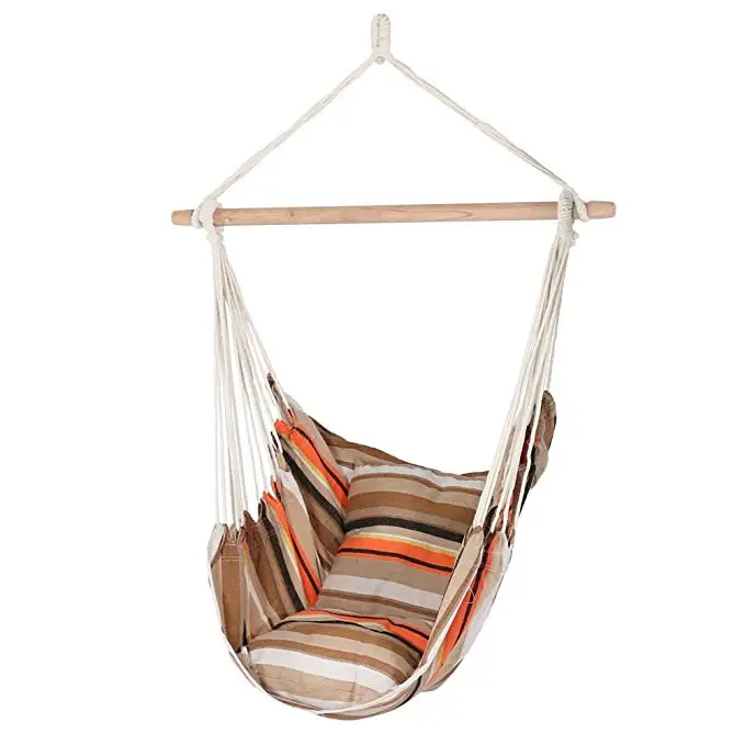 Хлопковое кресло-гамак, подвесное уличное и комнатное кресло, классическое кресло