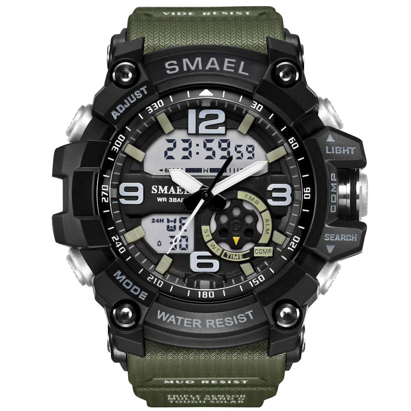 
Smael 1617 colorful sport watch waterproof army watch 