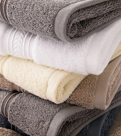 100% Cotton Hotel Face/hand/bath/pool/floor Towel with Logo/embroidery Disposable Customized Printing Designs Plain Dyed PE Bag