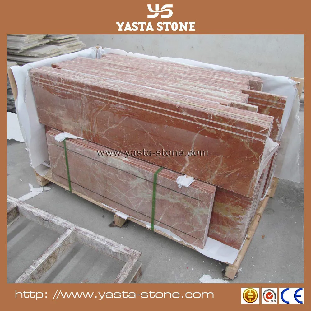 Крытый Rosso Alicante лестницы дешевые красные мрамора