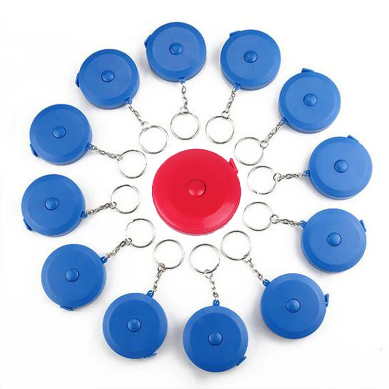 1.5m Mini Retractable Tape Measure With Unique Genuine Leather Cover Measuring Tape With Belt Loop Holder