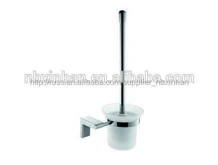 стильный стены ванной комнаты монтажные принадлежности хромирование металла держатель для туалетной щетки
