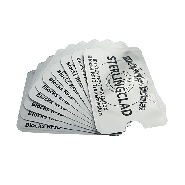 Противоударная бумажная алюминиевая пленка с RFID-блокировкой держатель для карт