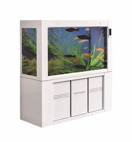 Cleair Aquatics high-quality glass fish tank aquarium with LED lighting